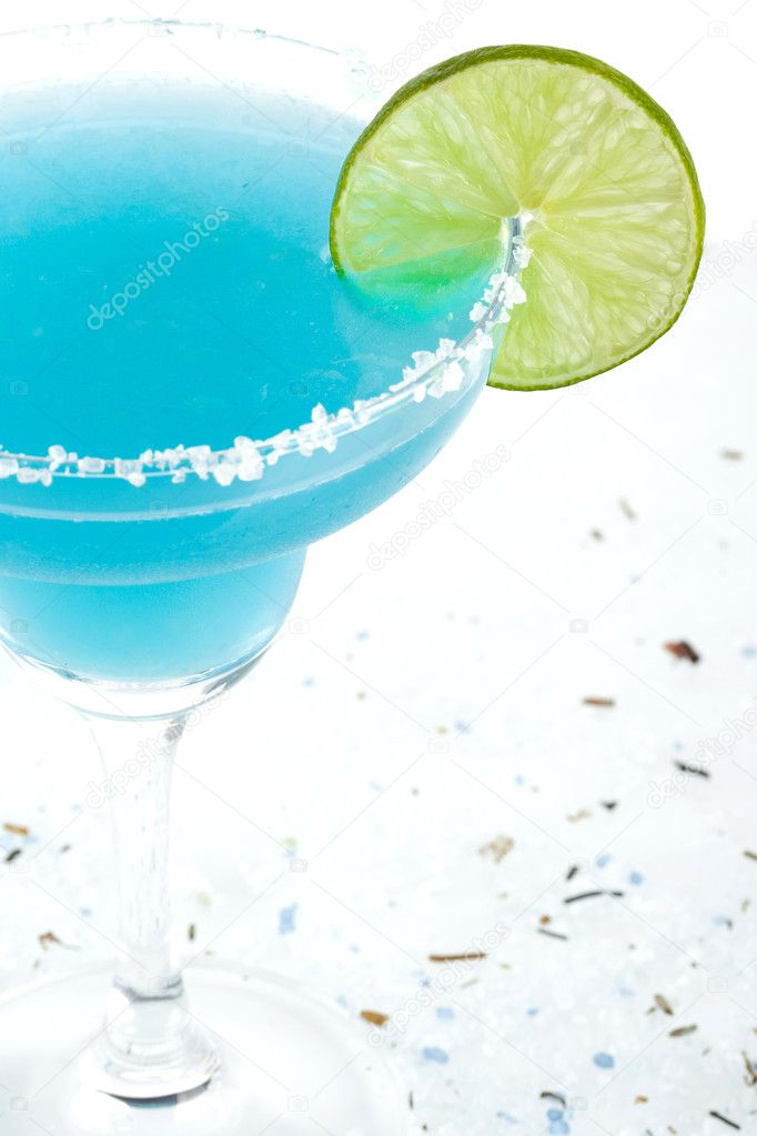 Blue margarita cocktail — Stock Photo © karandaev 1237324