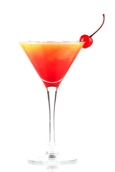Tequila sunrise alkoholu koktejl s ic — Stock fotografie