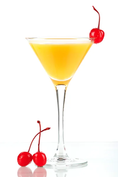 Alcohol cocktail with orange juice and t — Stock Photo, Image