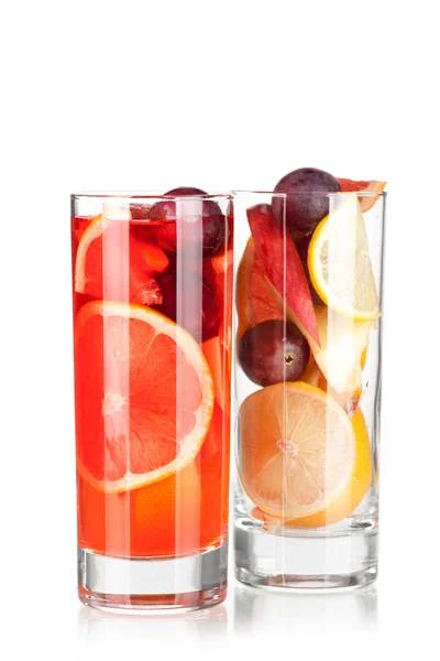 Osvěžující sangria ovoce (punč) — Stock fotografie