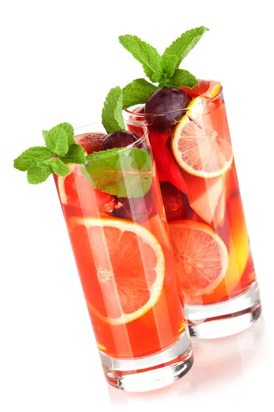 Frutas refrescantes sangria (soco ) — Fotografia de Stock