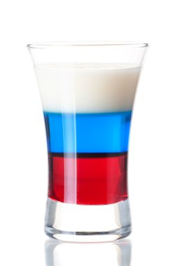 Shot cocktail collection: Russian Flag clipart