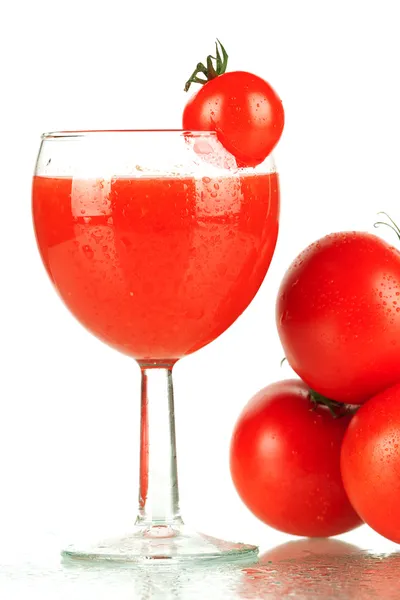 Jus de tomate frais — Photo