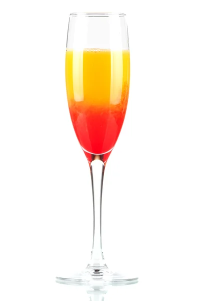 Cocktail met sinaasappelsap en grenadine — Stockfoto