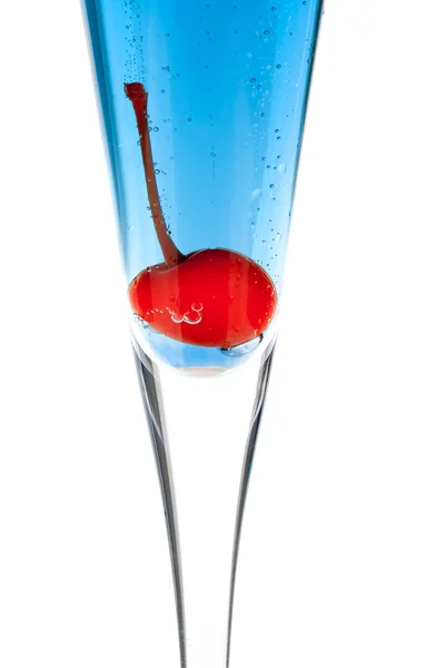 Blue Champagne alcohol cocktail — Stock Photo, Image
