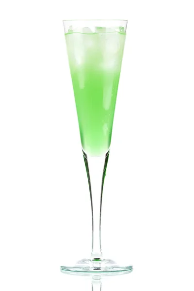 Mint champagne alkohol cocktail — Stockfoto