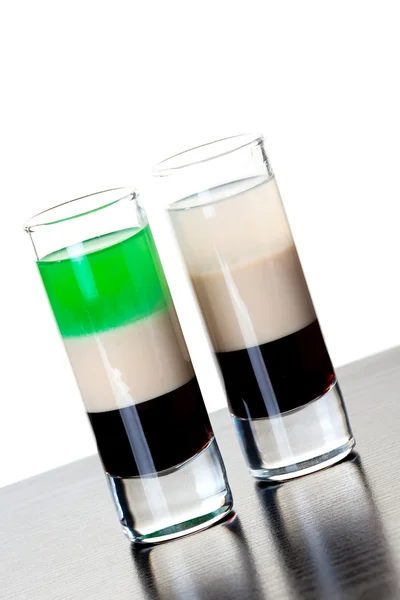 Shot cocktail collection: Apache and B52 — Stock Photo, Image