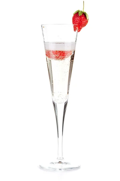 Champagne à la fraise — Photo