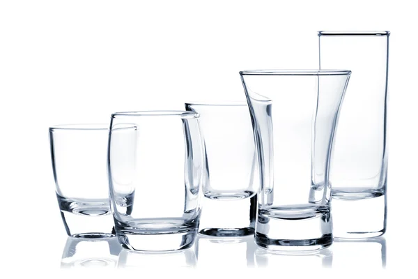 Koktejlové sklenice collection - výstřely — Stock fotografie