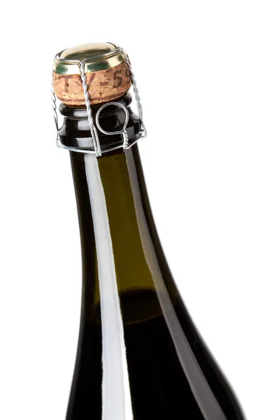 Colección de vinos - cuello de botella de champán — Foto de Stock
