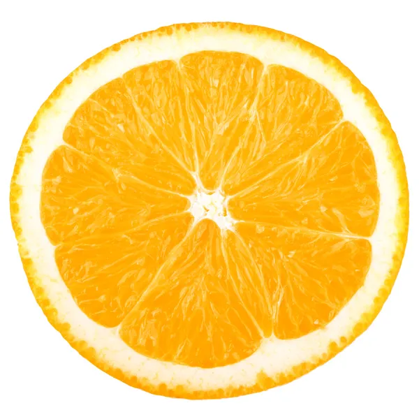 Recogida de alimentos macro - Rebanada de naranja —  Fotos de Stock
