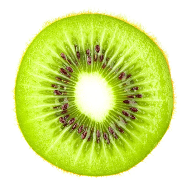 Macro coleta de alimentos - fatia Kiwi — Fotografia de Stock