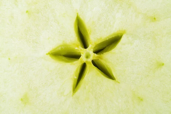 Макропродовольственная коллекция - Зеленое яблоко — стоковое фото