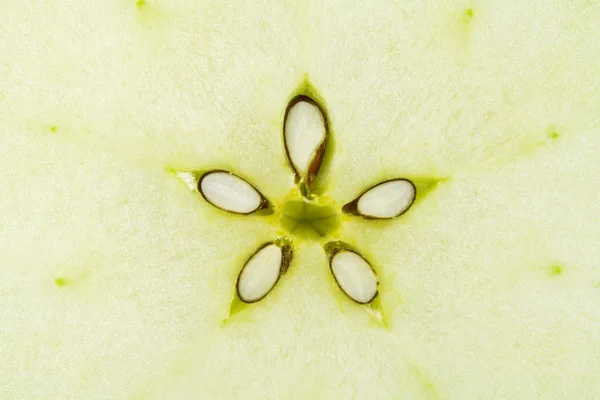 Макропродовольственная коллекция - Зеленое яблоко — стоковое фото