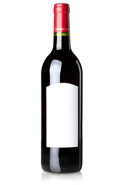 ボトルのワイン コレクション - 赤ワイン — ストック写真