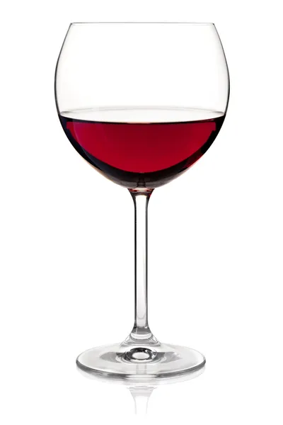 Wijnverzameling - rode wijn in glas — Stockfoto