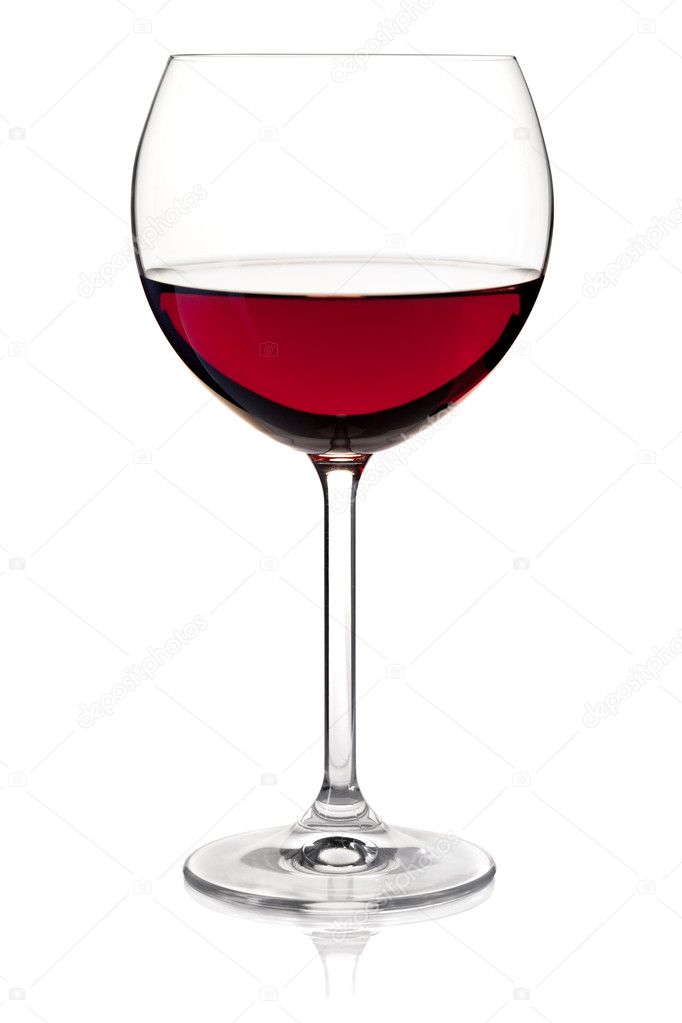 Wine collection - Red wine in glass