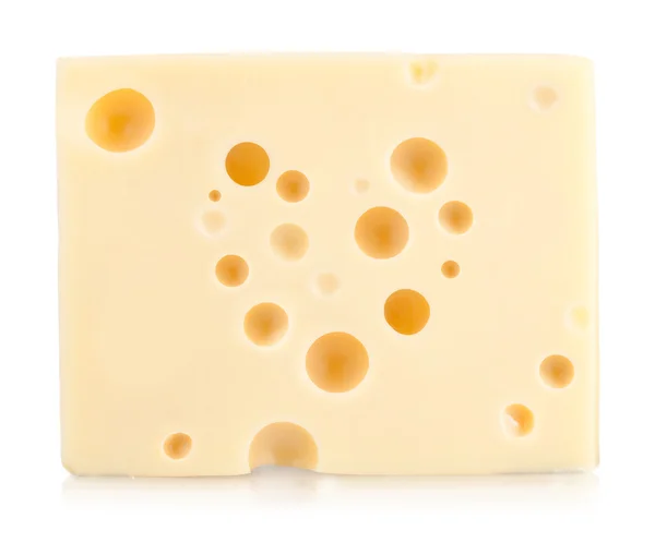 Pedazo de queso con corazón — Foto de Stock