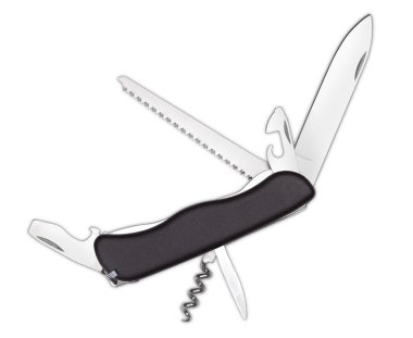 All Purpose Black Swiss Knife clipart