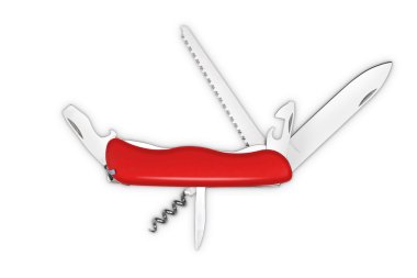 All Purpose Red Swiss Knife clipart