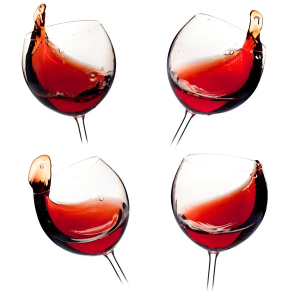 Varias salpicaduras de vino — Foto de Stock