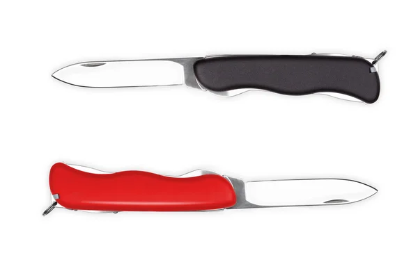Två schweiziska knivar — Stockfoto