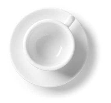 Coffee cup with saucer clipart