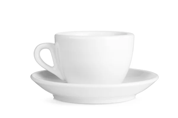 Маленькая чашка кофе с блюдцем — стоковое фото
