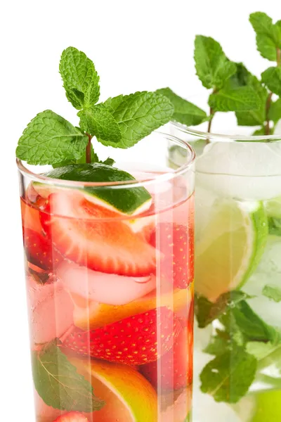 Cocktail samling: jordgubb och clas — Stockfoto