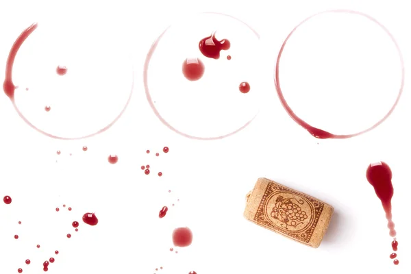 Tintes de vino y corcho — Foto de Stock