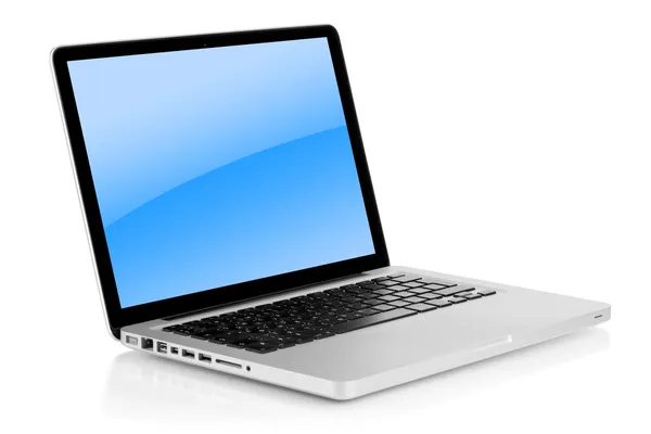 Aluminum laptop — Stock Photo, Image