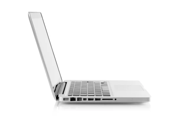 Laptop de alumínio — Fotografia de Stock