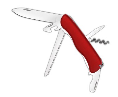 All Purpose Matte Red Swiss Knife clipart