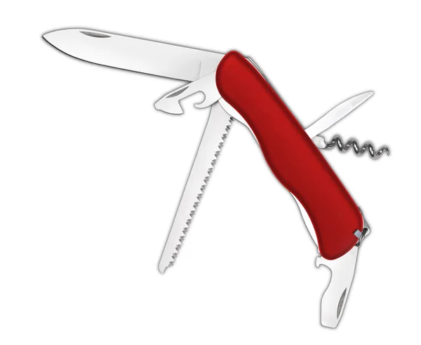 stock image All Purpose Matte Red Swiss Knife