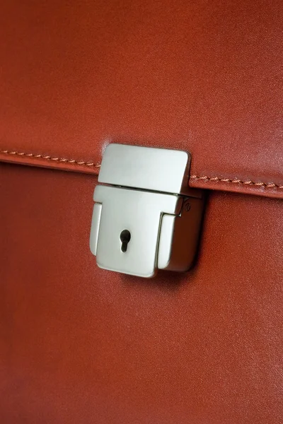 Business brief-case key lock — Stock Photo, Image