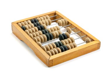 Old wooden abacus clipart