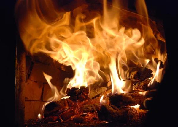 Flames or fire for background — Stock Photo, Image