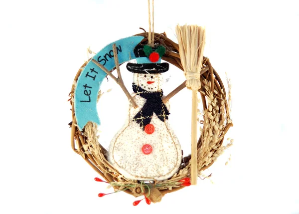 Muñeca de Navidad Snowmans — Foto de Stock