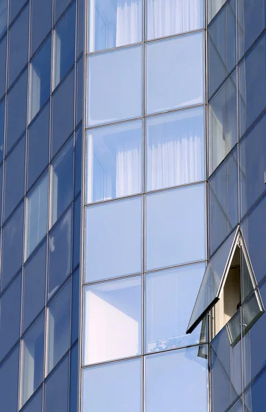 Kék office windows-háttér — Stock Fotó