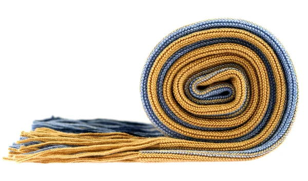 圧延の縞模様のスカーフ — ストック写真
