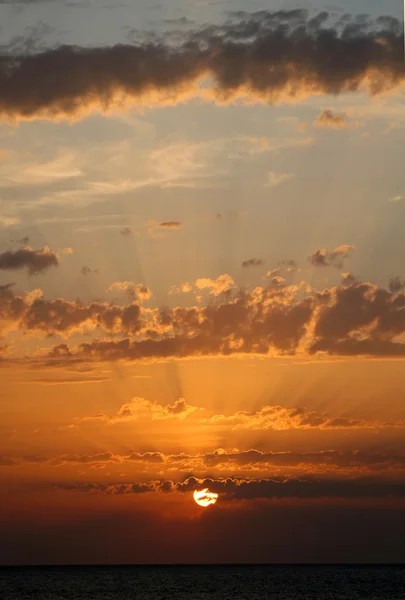 Vakker solnedgangshimmel – stockfoto