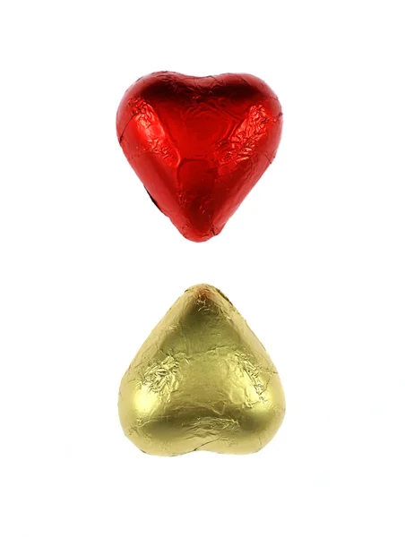 Шоколадные сердца — стоковое фото