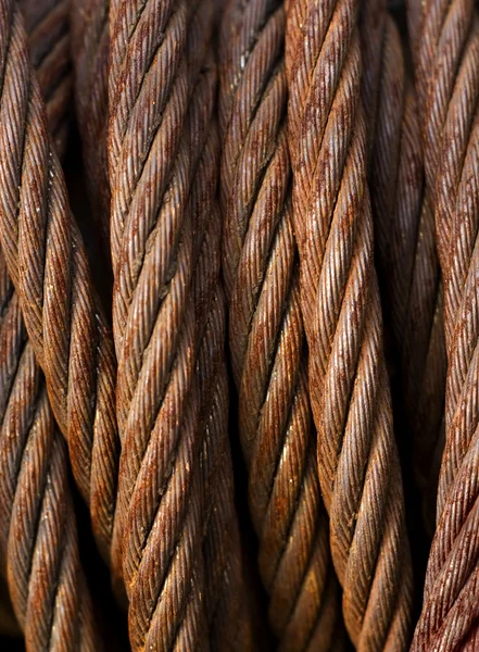 Rusty fundo corda de ferro — Fotografia de Stock