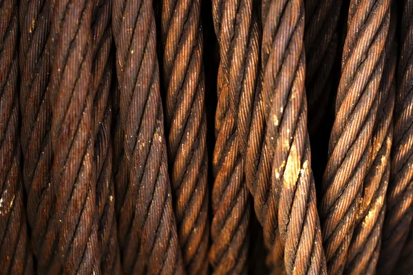 Fondo de cuerda de hierro oxidado — Foto de Stock