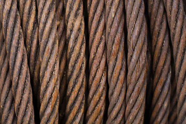 Rusty fundo corda de ferro — Fotografia de Stock