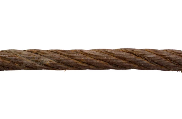 さびた鉄ロープ — ストック写真