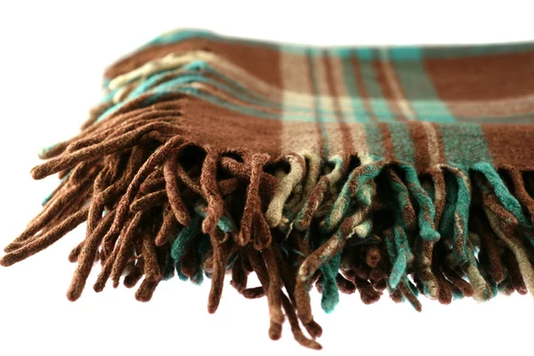 Тартанское шерстяное одеяло — стоковое фото