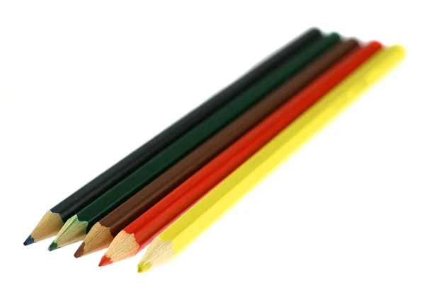 Cinq crayons — Photo