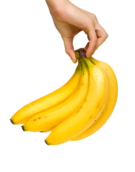 Банани в руці — стокове фото