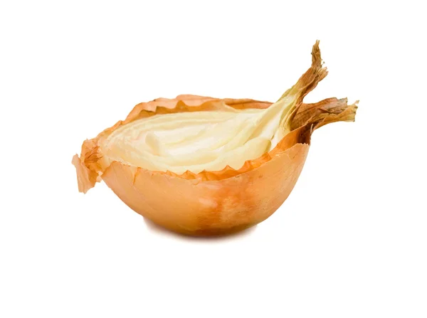 Połowę cebuli — Zdjęcie stockowe